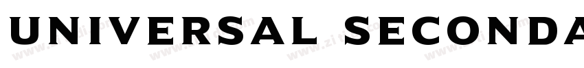 Universal Secondary字体转换 Universal Secondary字体转换